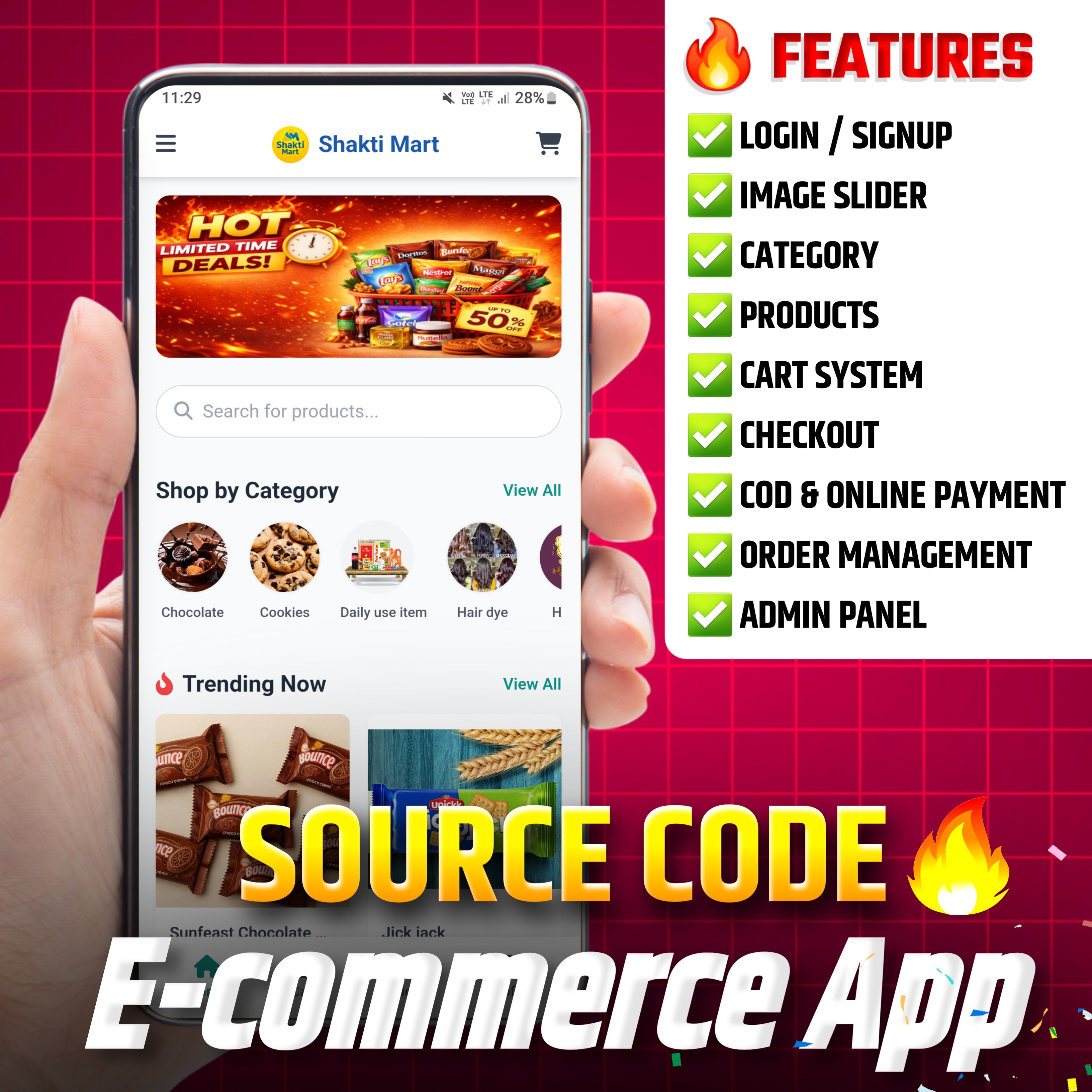 🛒 Quick Kart– E-Commerce Website Source Code (PHP + MySQL)